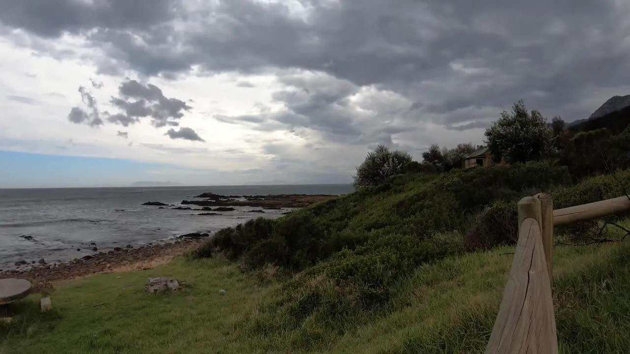 Time Lapse of clouds and ocean in 4K