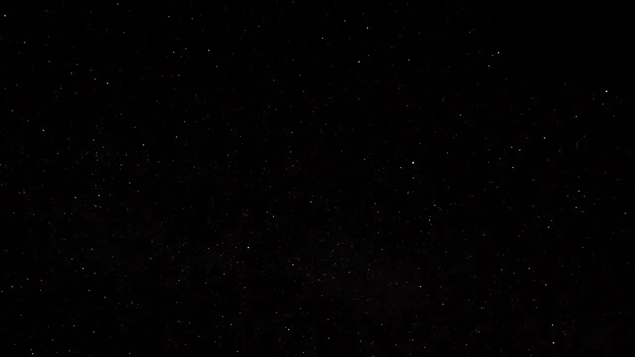 Time-lapsed motion of stars wheeling through the night sky