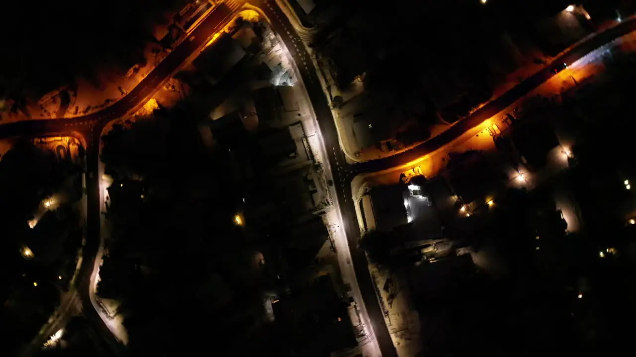 Aerial Ascent Topdown of Suburban Neighborhood Zurich Switzerland