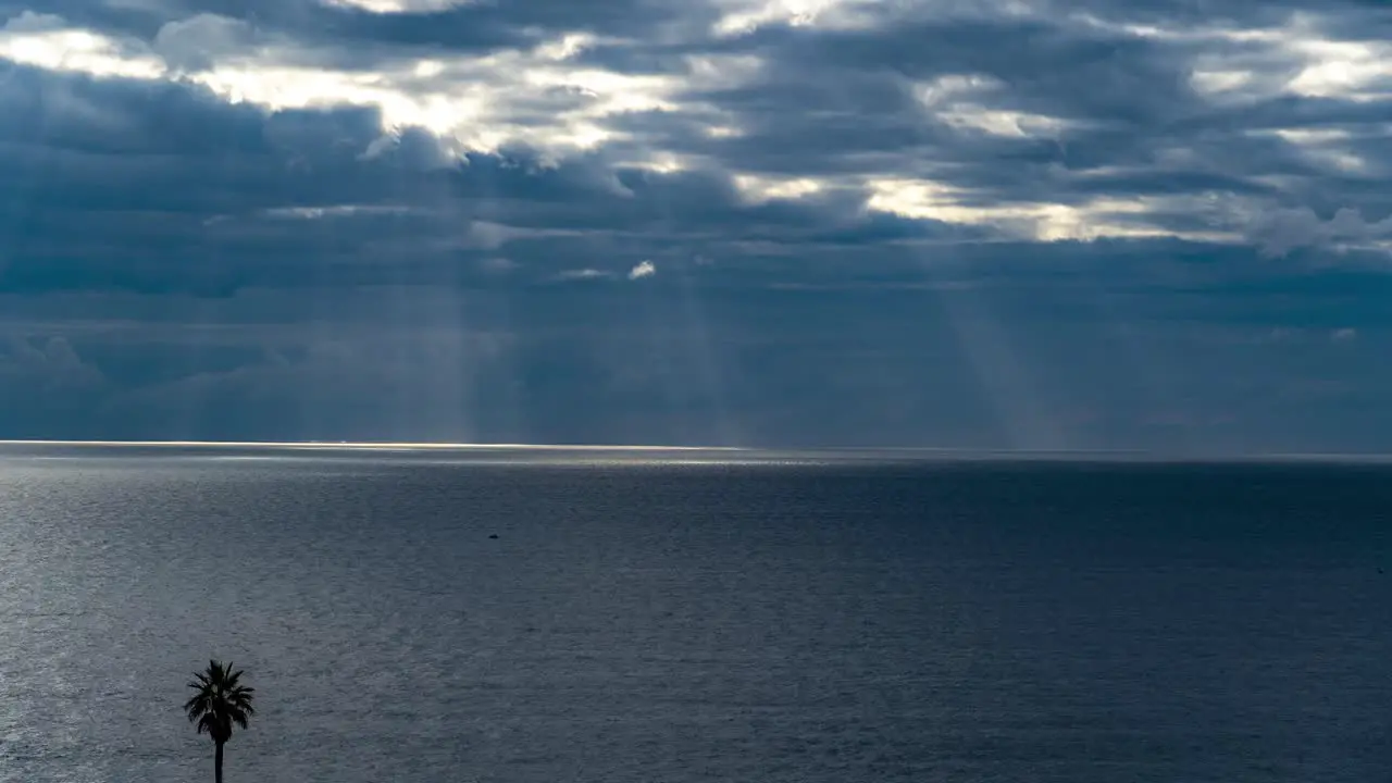 Time-Lapse of Swirling Clouds and Bursting Sun Rays