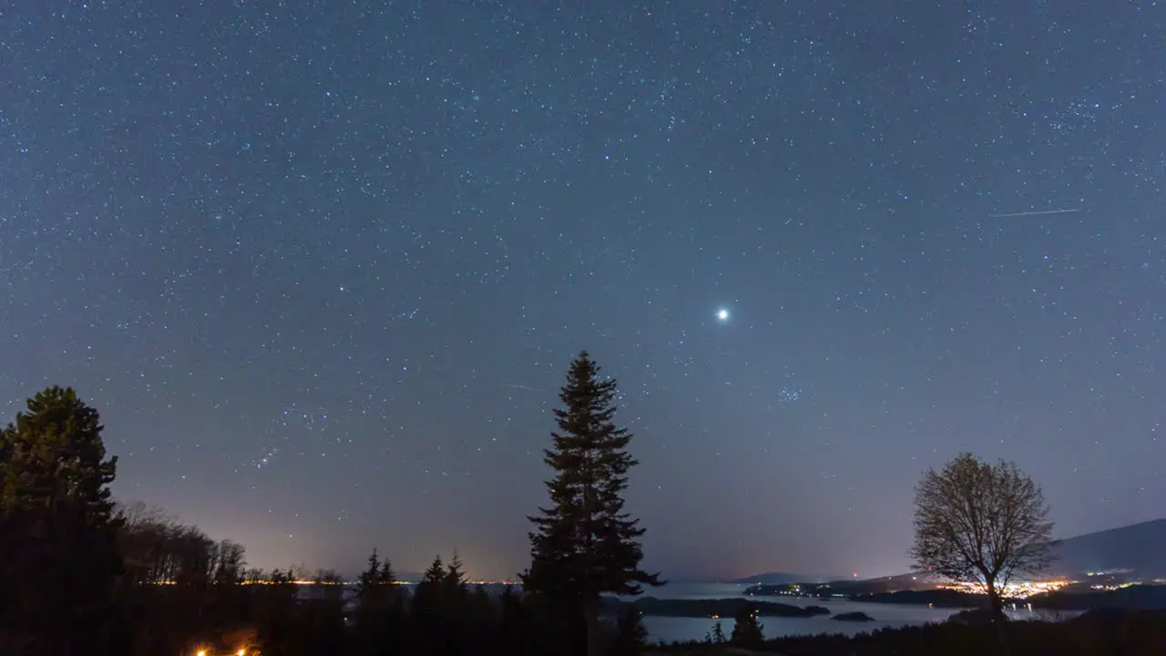 Astro timelapse of nighttime stars on a clear night