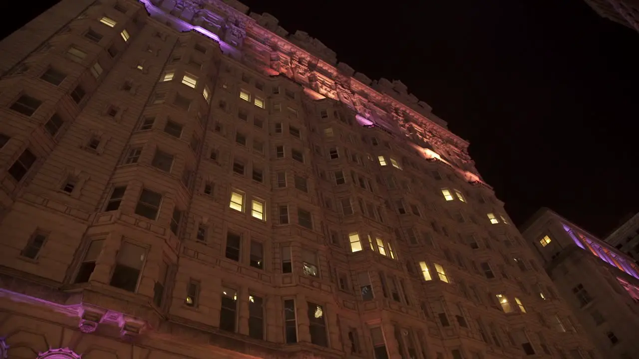 Night Shot of The Bellevue Hotel in Philadelphia