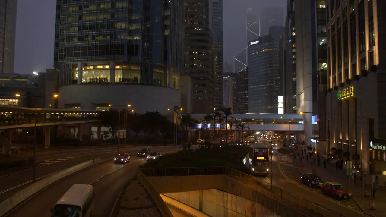 Hong Kong CBD at Night