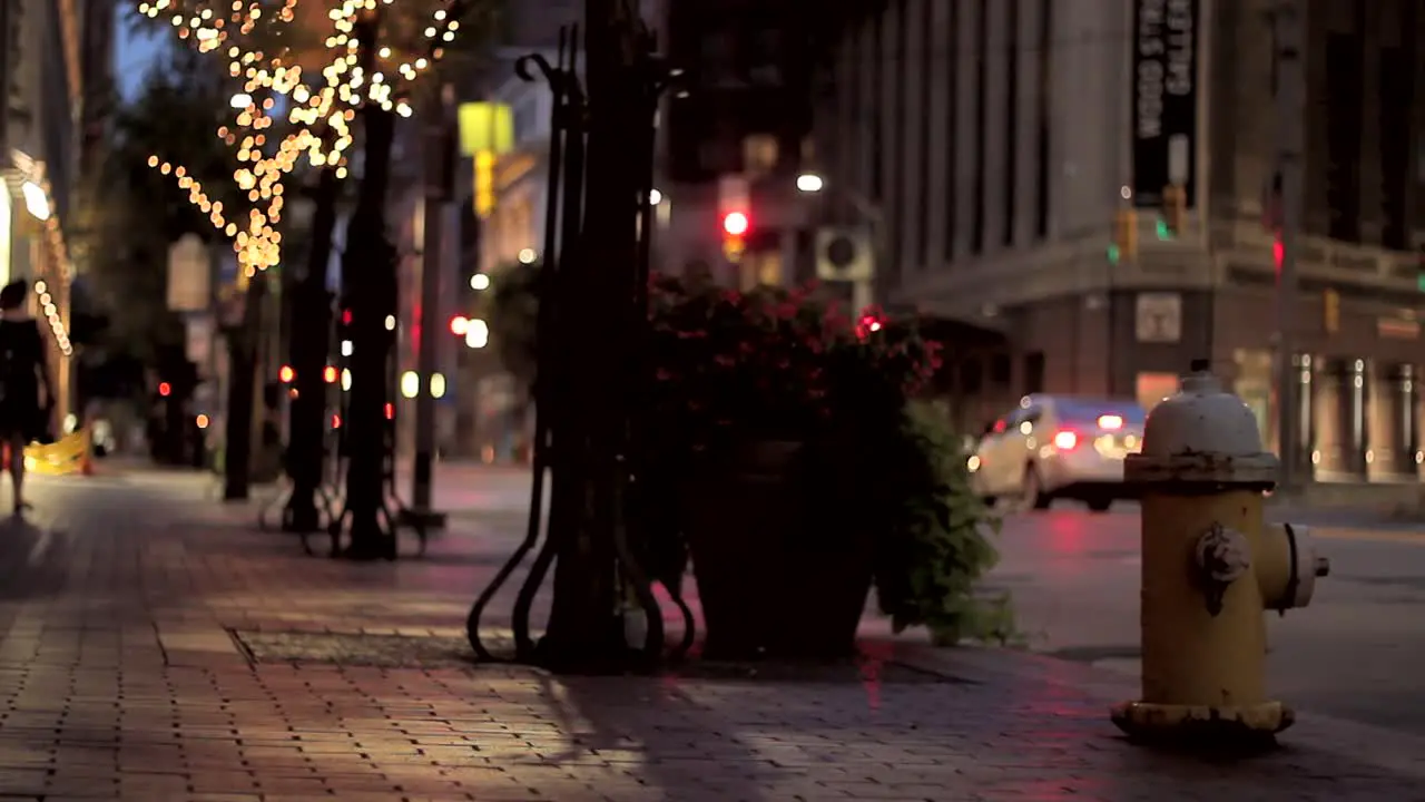 City Street At Night