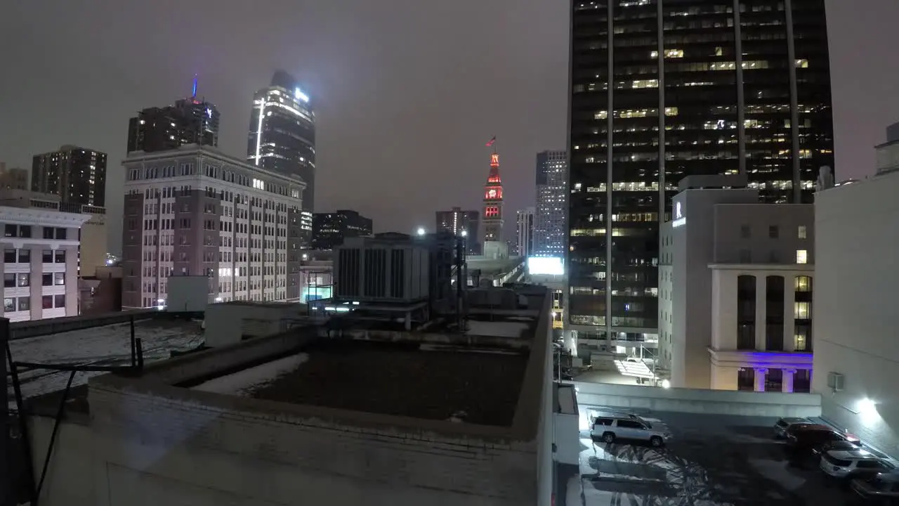 night time lapse taken in downtown Denver Colorado