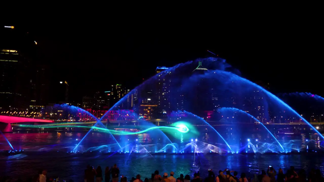 Light show during 2018 Brisbane Festival