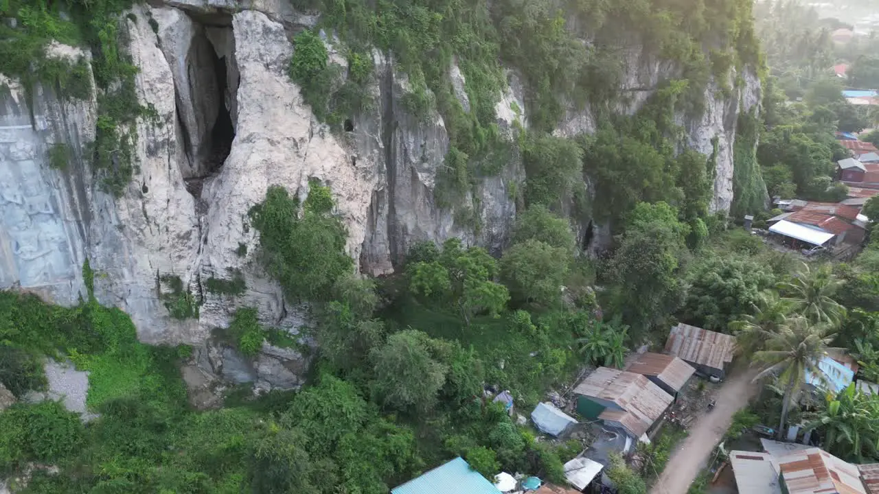 Cambodia Battambang Phnom Sampeau Tracking Bats Across City Sunset