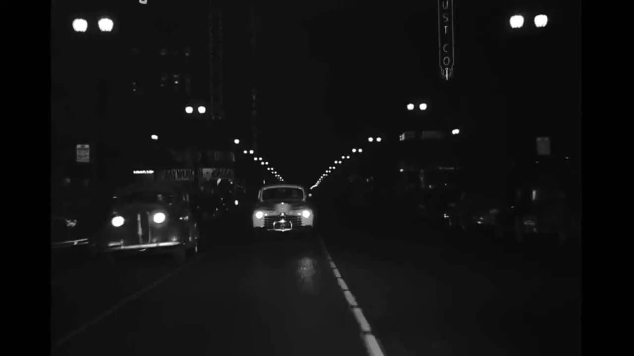 Downtown La At Night In 1946 1