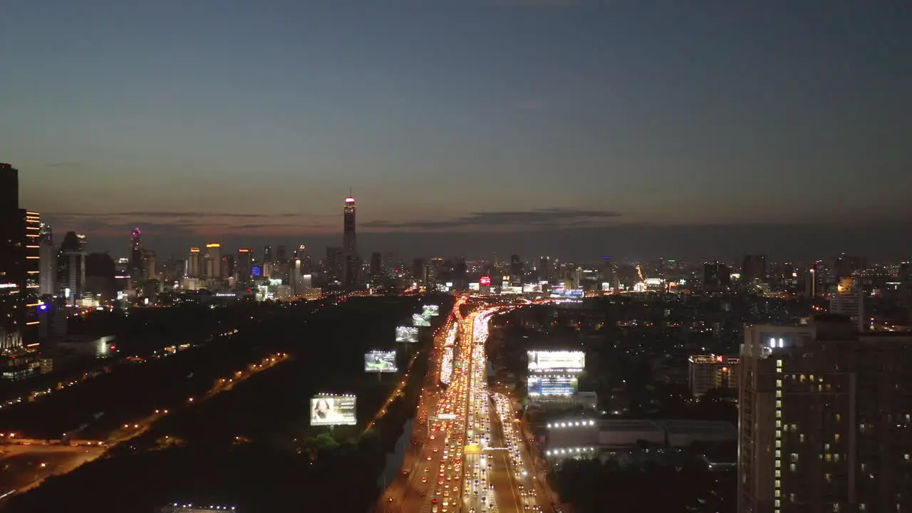 Bangkok Freeway at Dusk