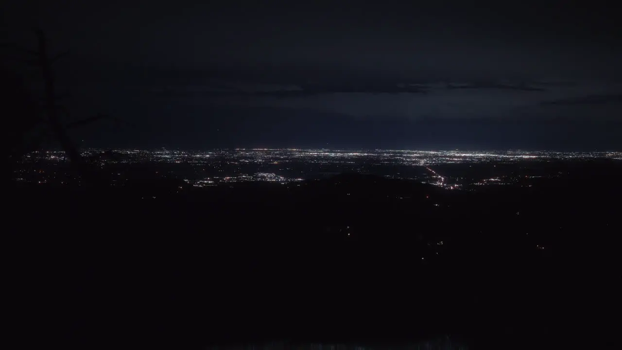 A view of Boulder CO at night