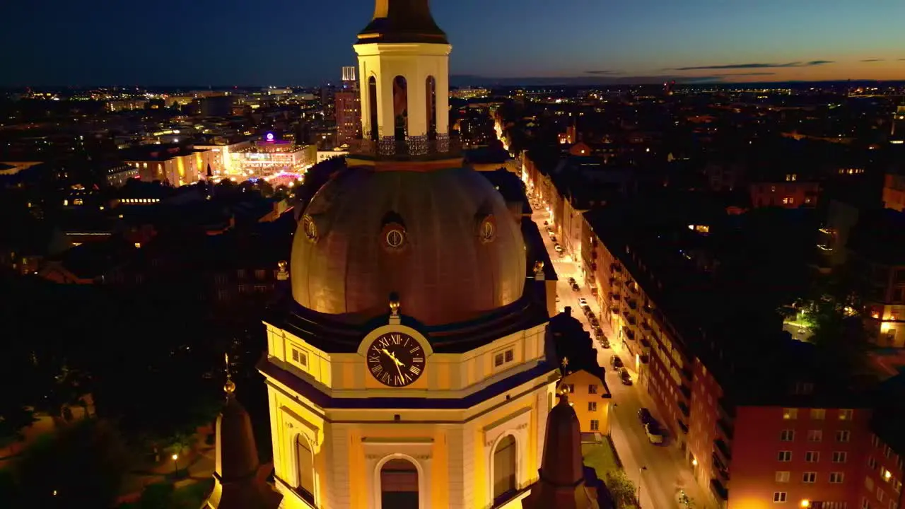 Katarina kyrka Stockholm Södermalm in the evening