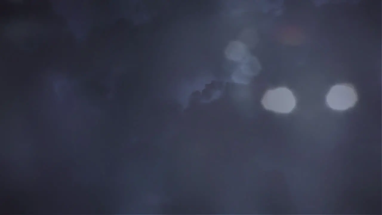 Animation of night sky with thunderstorm