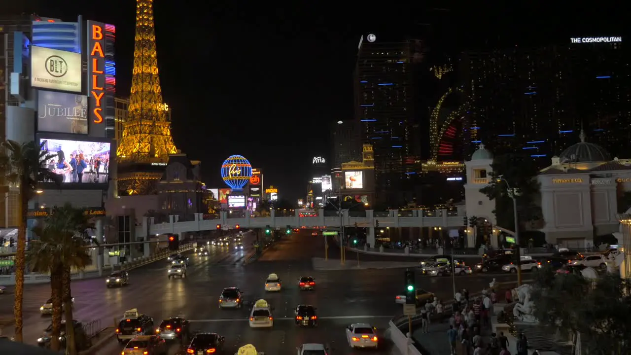 A nighttime perspective of the bustling city of Los Angeles California