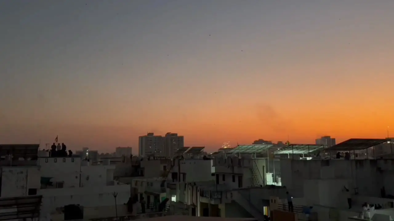 Long video Lunar Kite Festival evening view