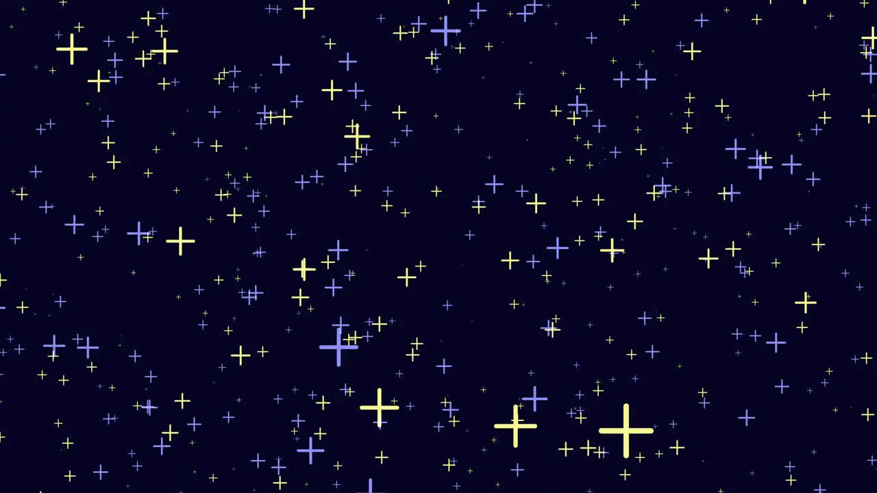 Stunning night sky cross-shaped constellations and stars