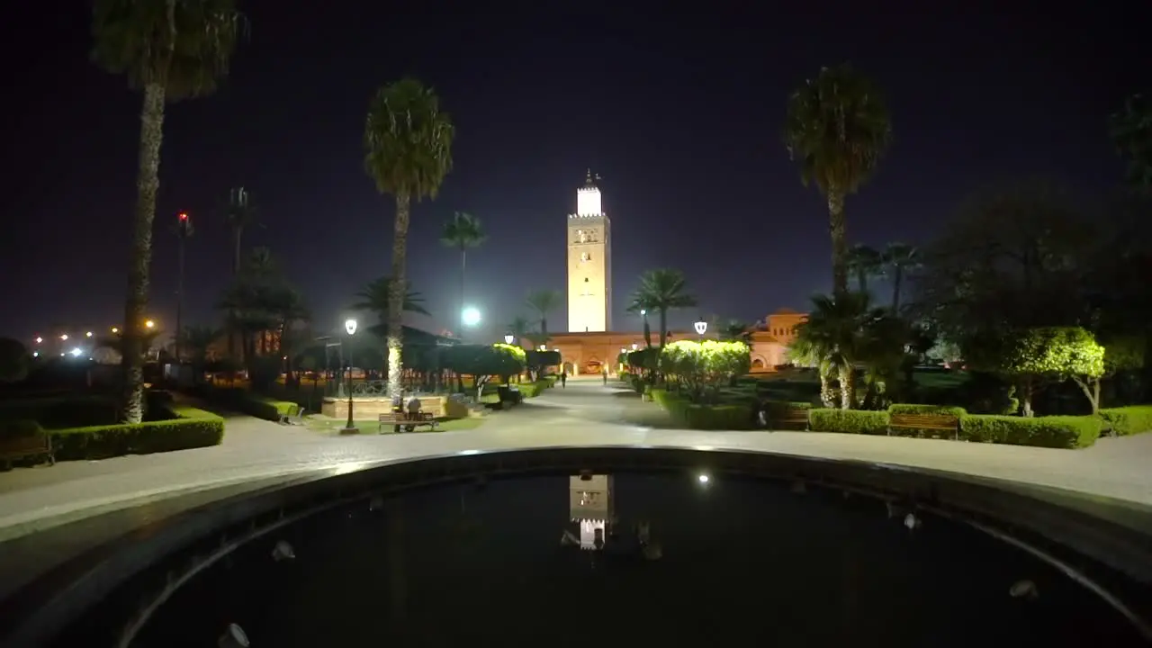 Koutoubia Mosque Minaret at Night