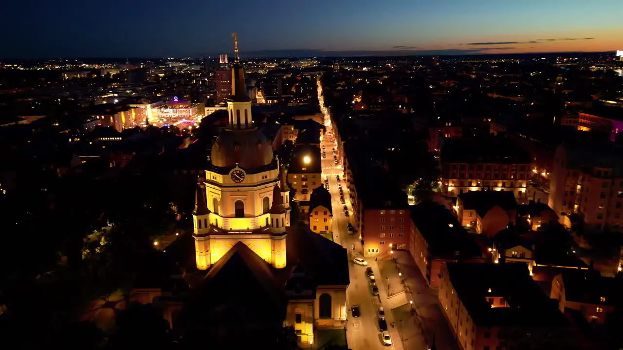 Katarina kyrka Stockholm at night