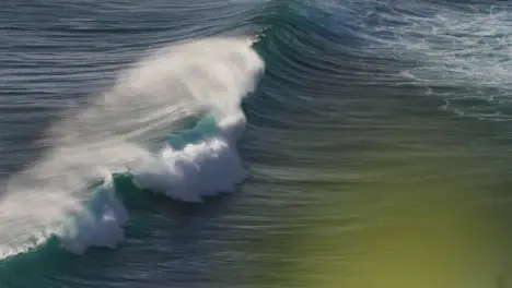 Long Shot of Waves On the Uluwatu Coast