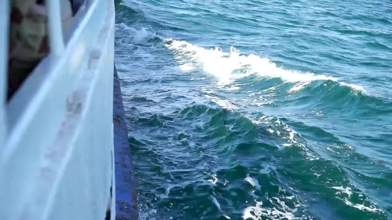 Waves from moving boat