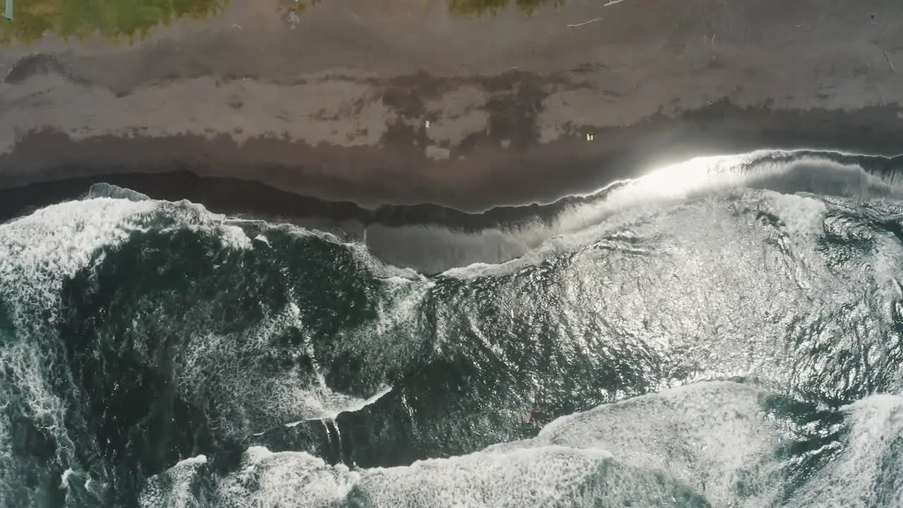 Top View Of The Glistening Ocean During Summer In El Paredon Guatemala