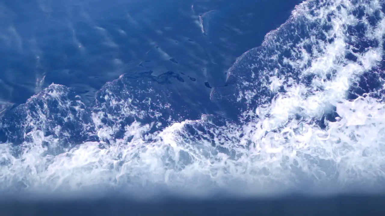 Ocean waves seen from ferry to Malta