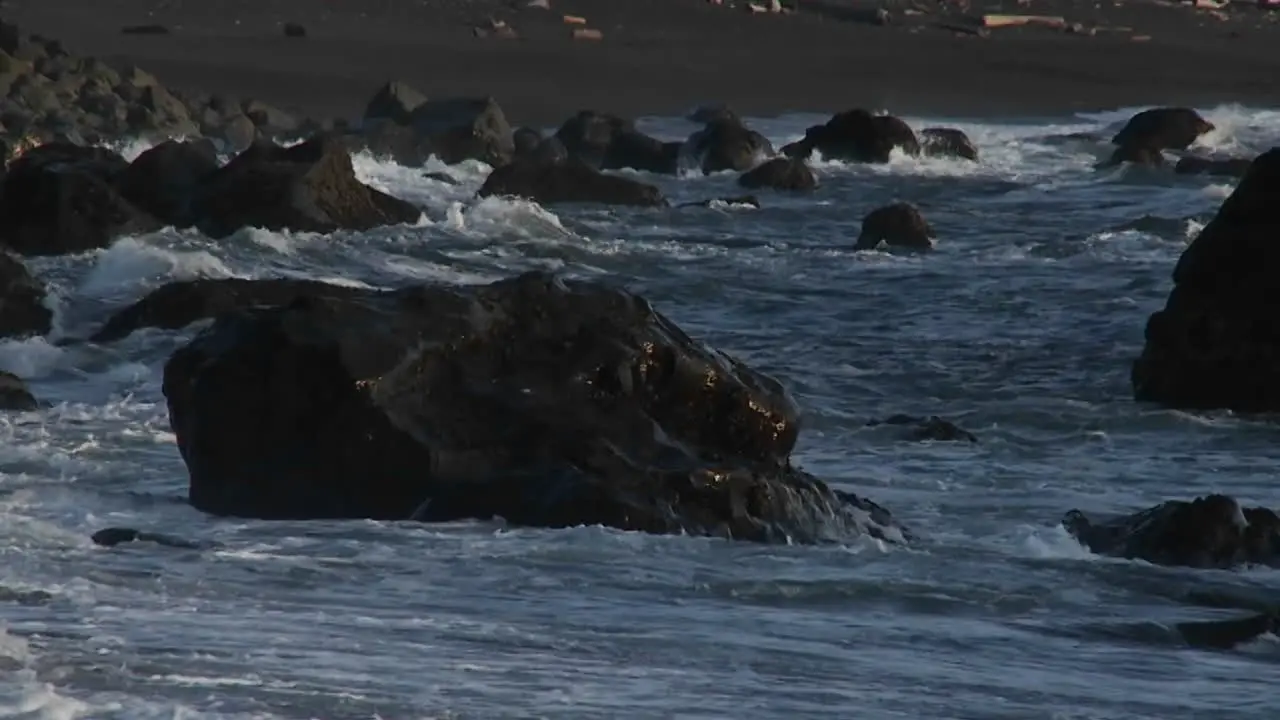 Rough weather and waves along the Oregon coast