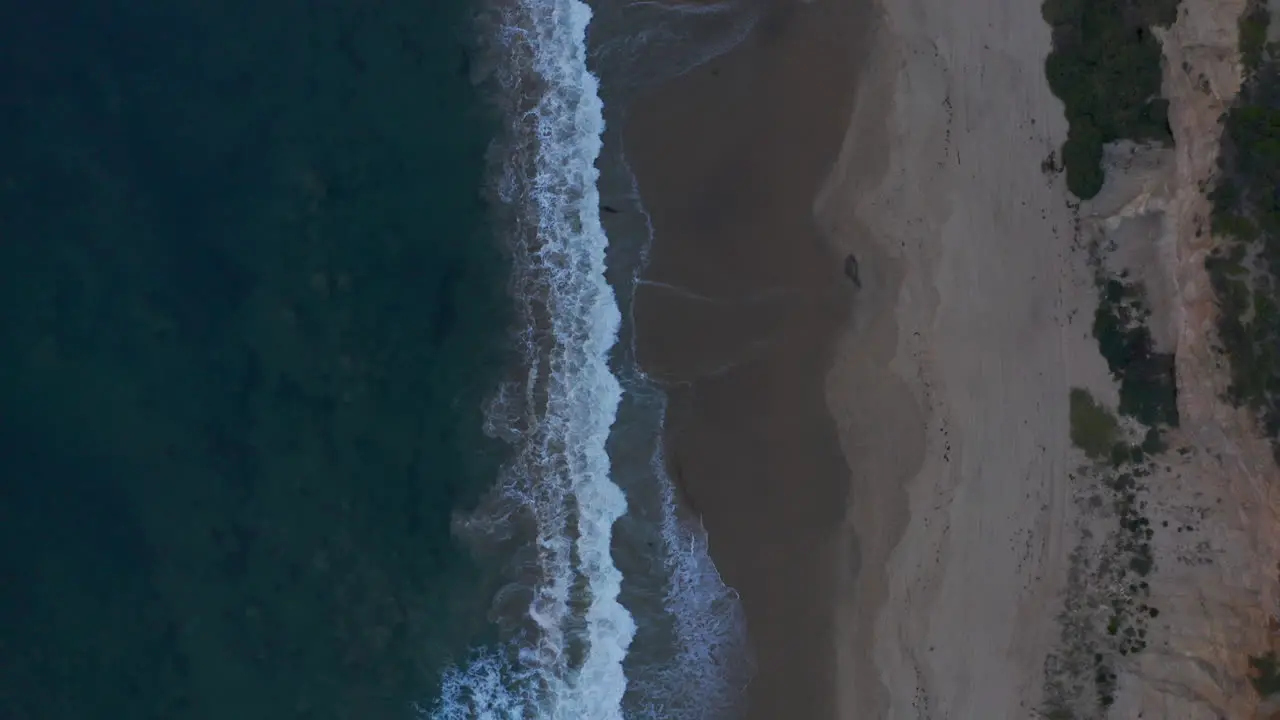 Coastline waves at the beach