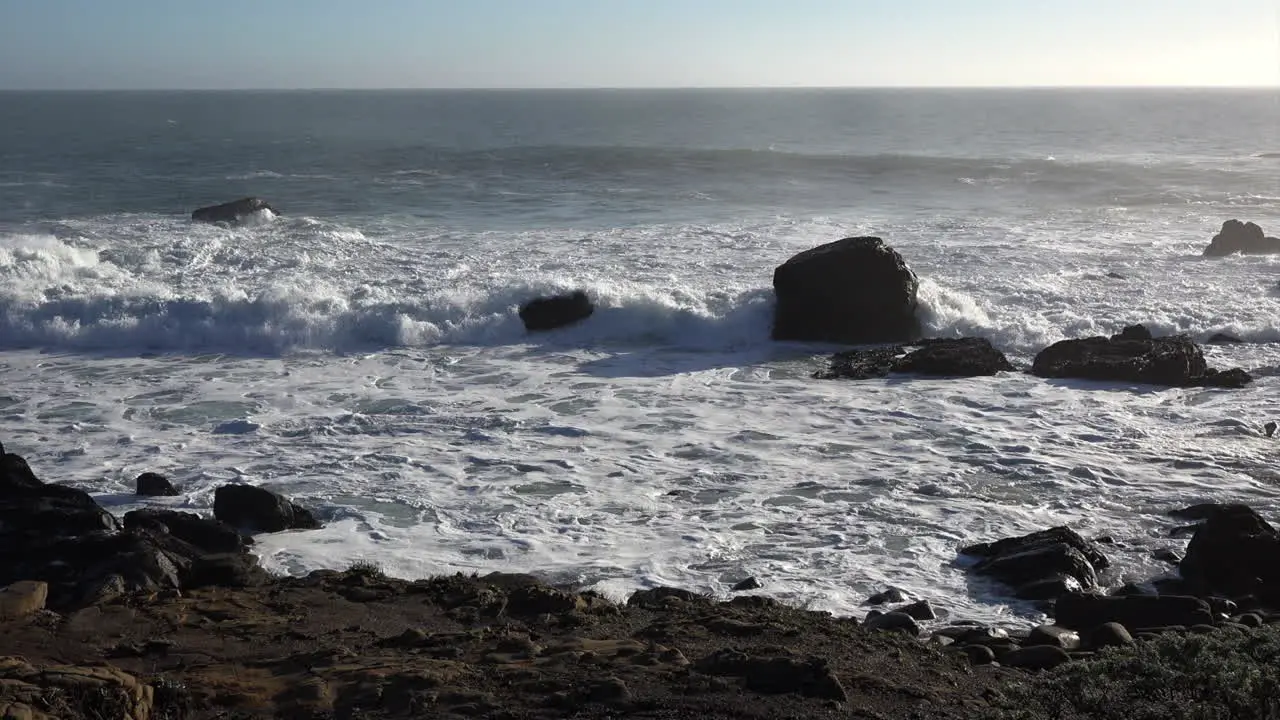 California Waves Crashing At Salt Point Pan