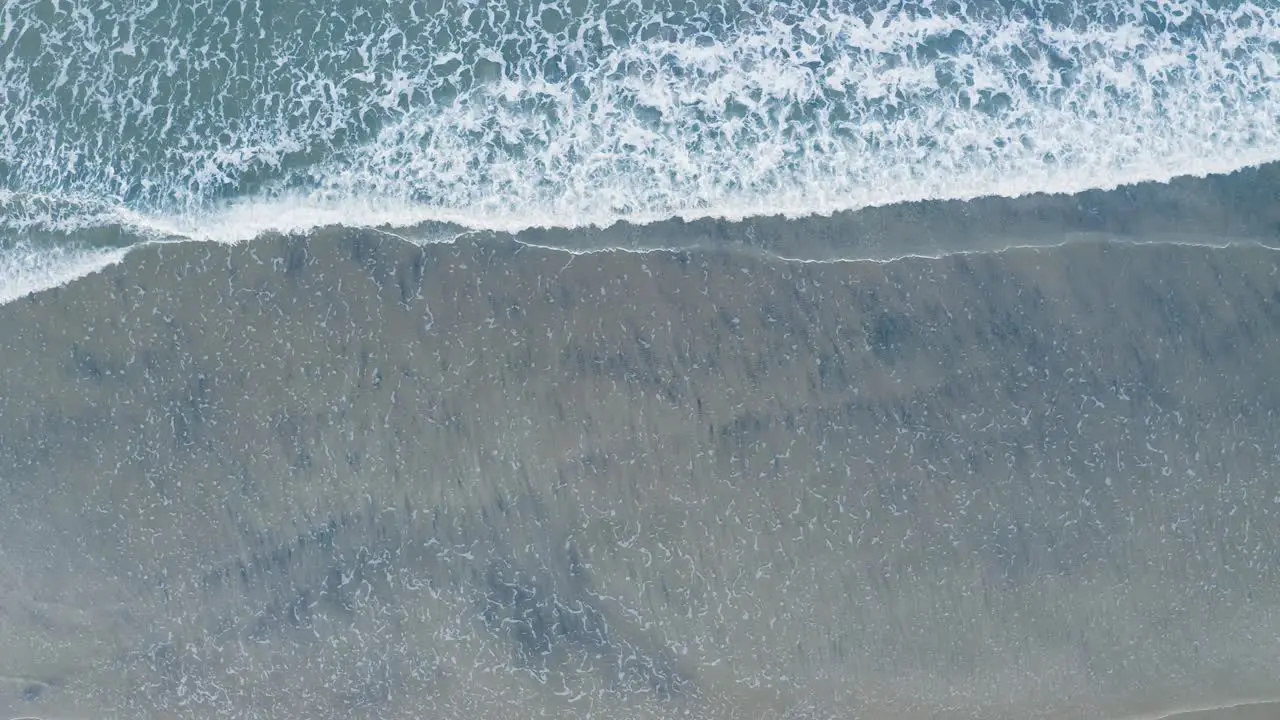 slow-moving Sea Waves aerial view