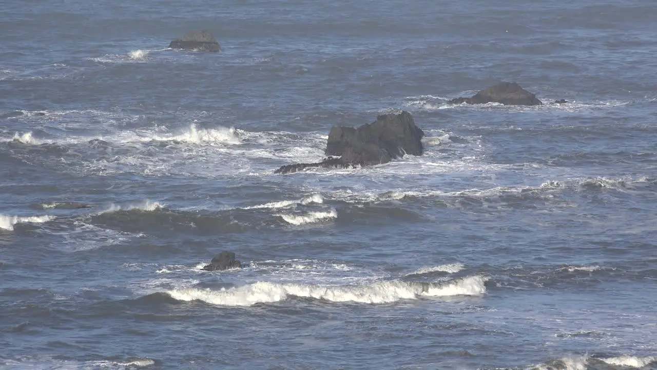 California Waves On Rocks At Turtle Rock