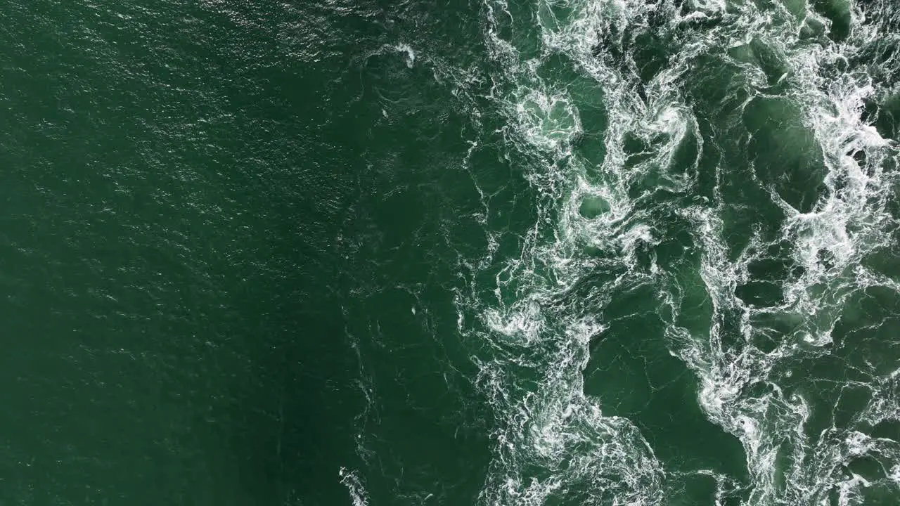 Incredible Aerial Drone Shot of Swirling Ocean Currents