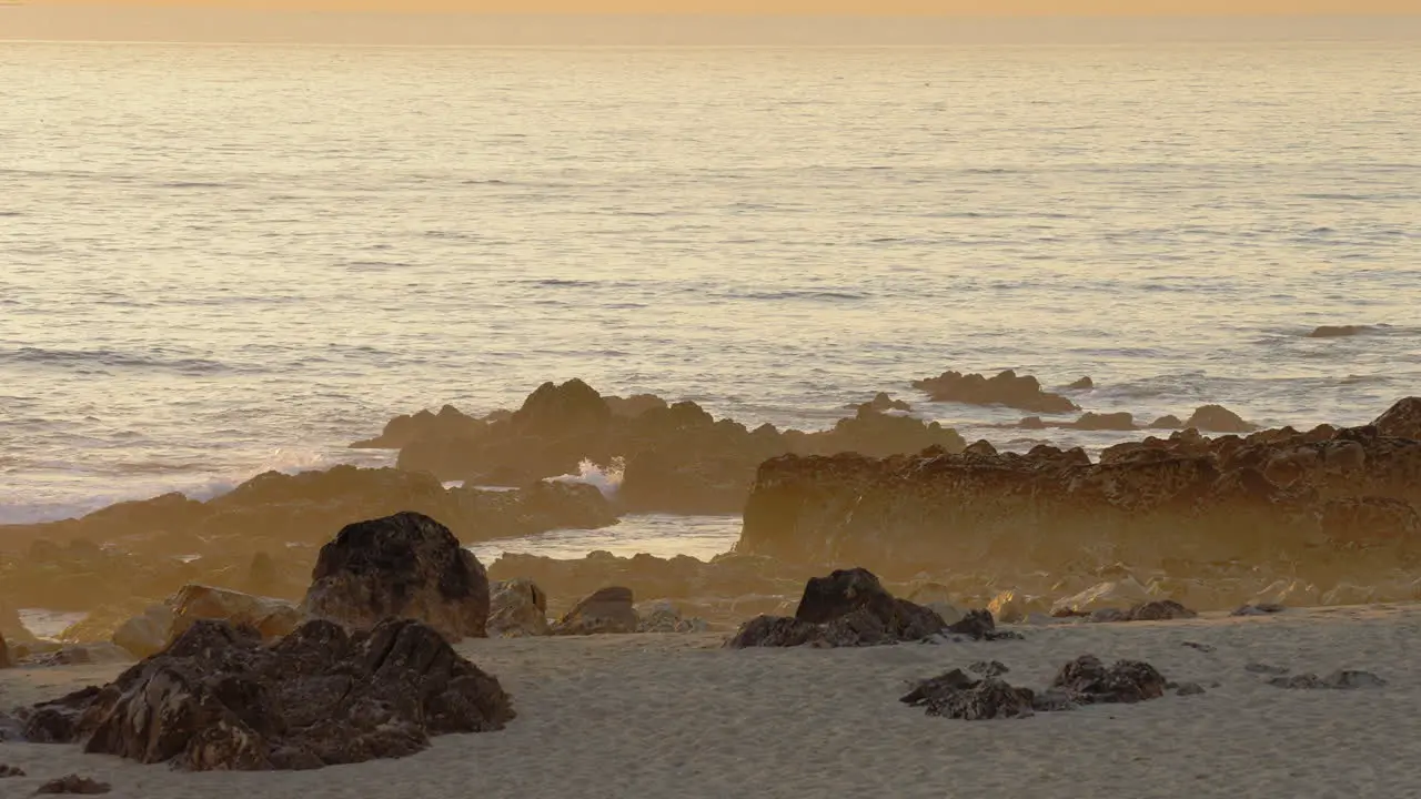 Rock formations near the shore in Portugal