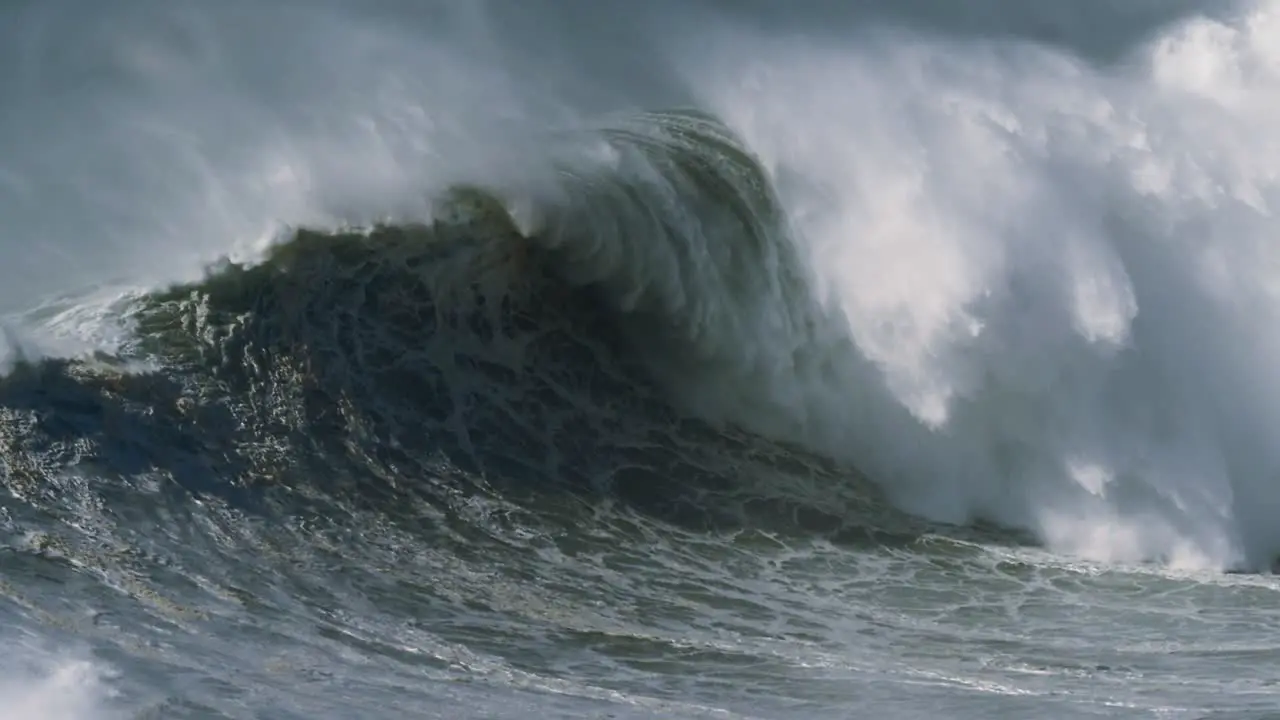 Slow motion of a wave in Nazaré Portugal