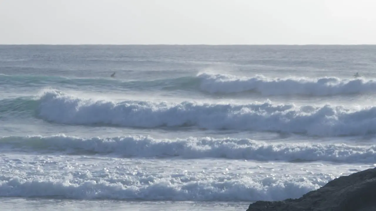 White Waves Rolling In The Ocean Surfing Paradise Palm Beach In Gold Coast Queensland Australia