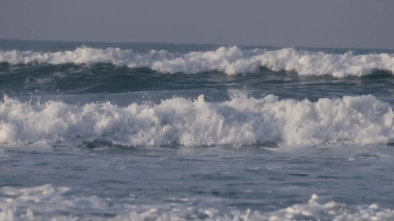 Waves at morning in Cambury beach São Paulo Brazil