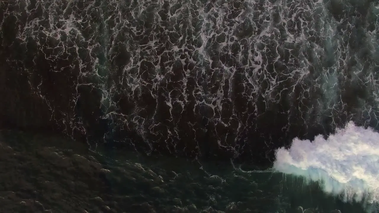 Crashing Waves Filmed from Above