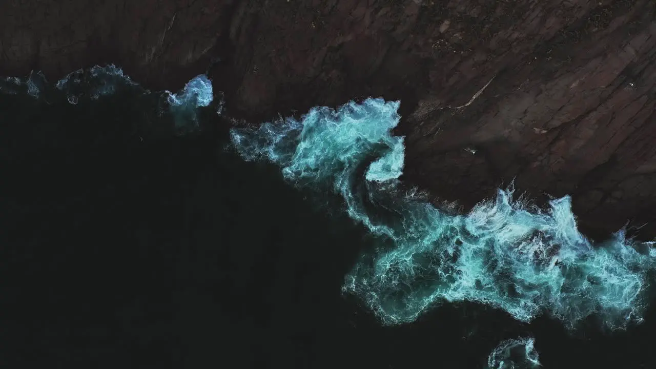 Scenic view of the Black Sea crashing against a rocky cliff