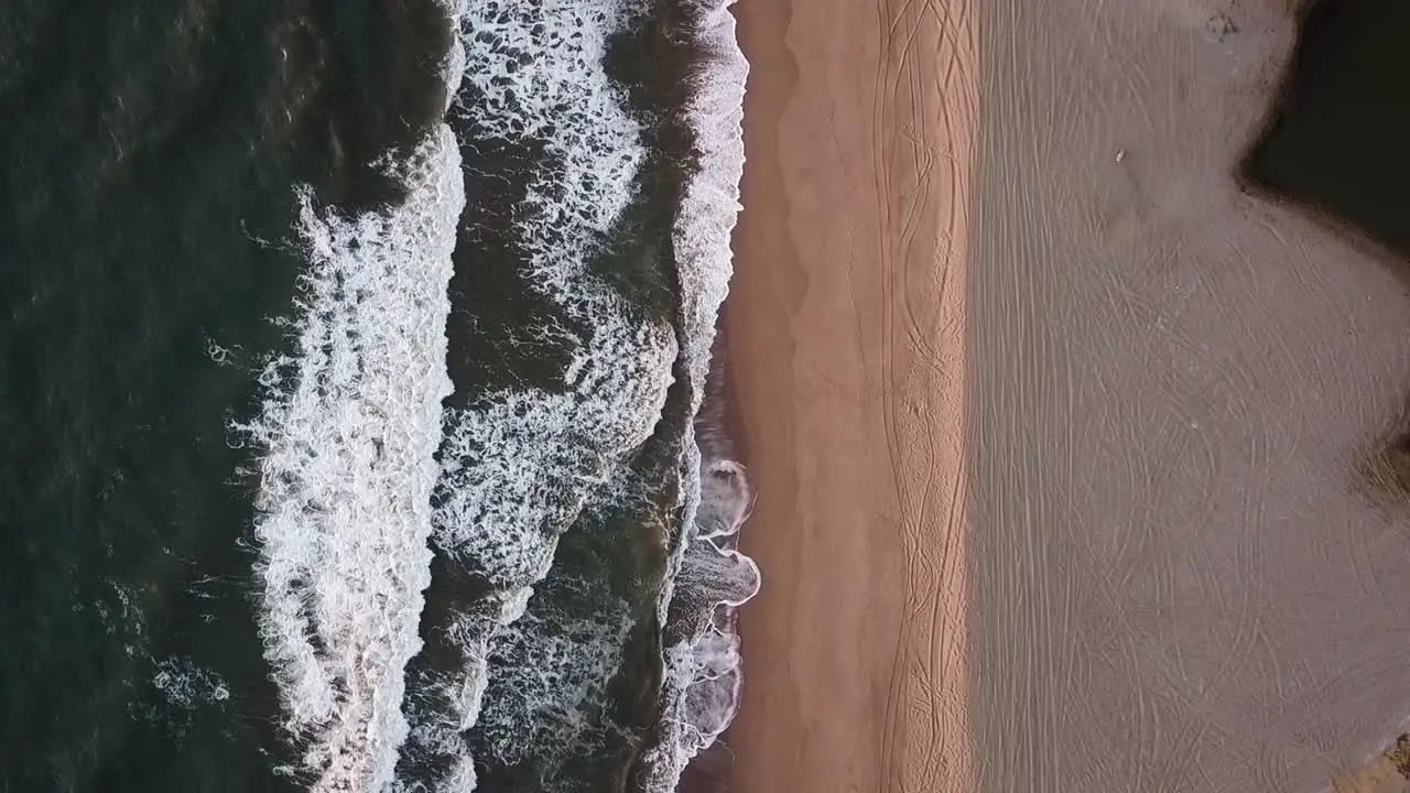 Vertical beach background with copy space and no people