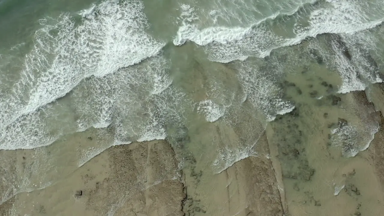 Slow Motion Waves Reaching The Beach