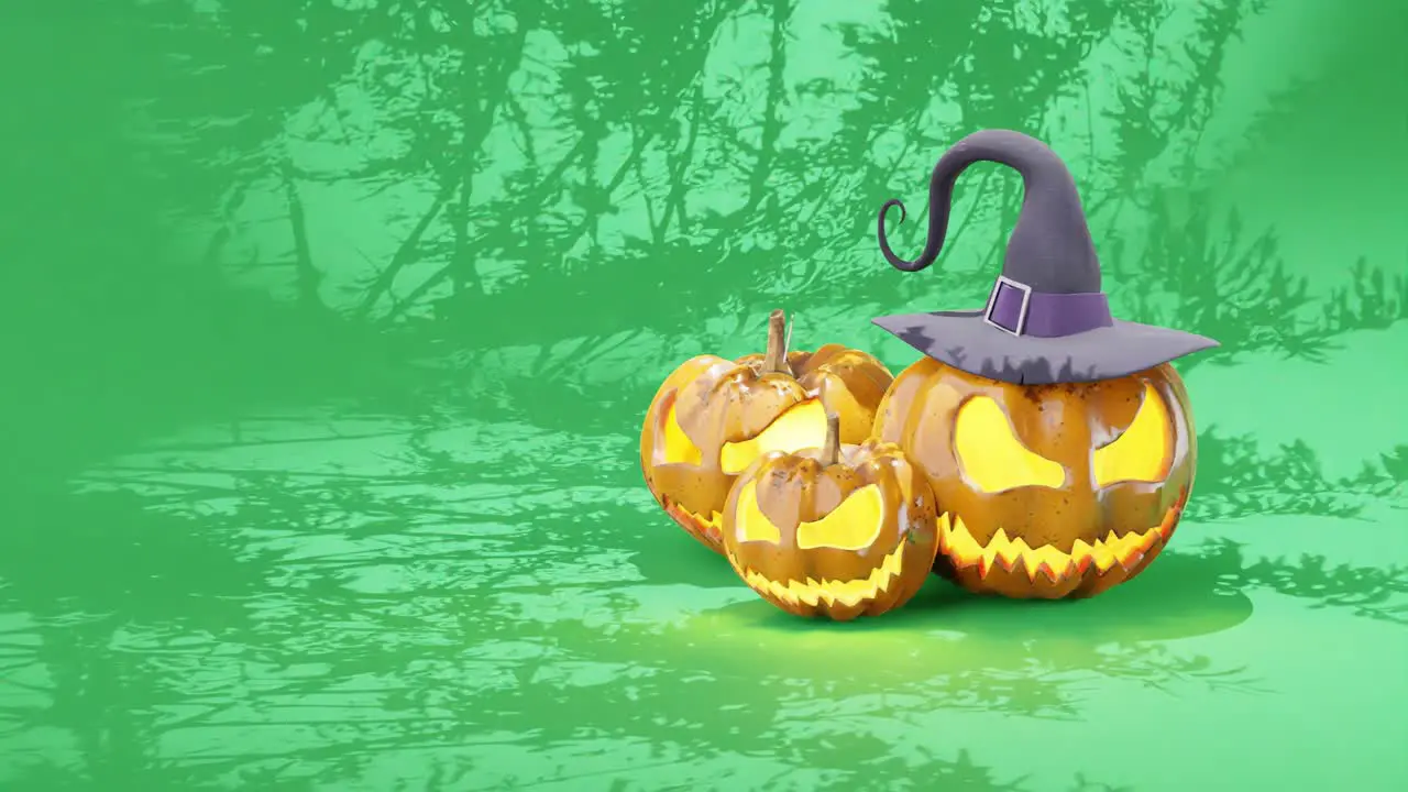 Spooky festive Halloween animation with Pumpkins