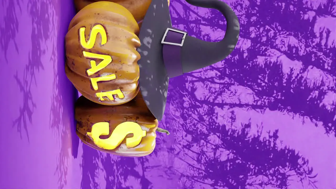 Vibrant Halloween animation Pumpkins Discount Sales Vertical