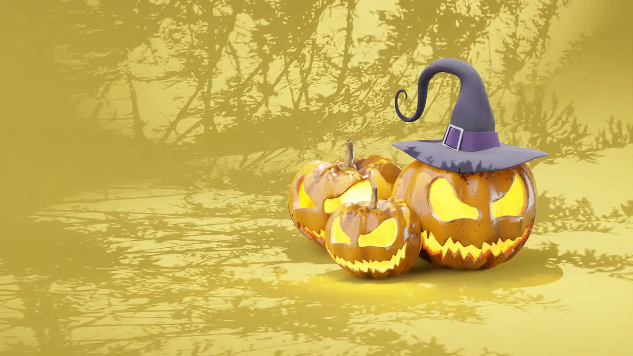 Halloween Animation with spooky Pumpkins