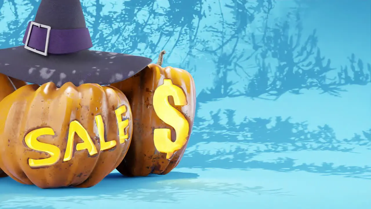 Festive Halloween Sales Pumpkin Animation