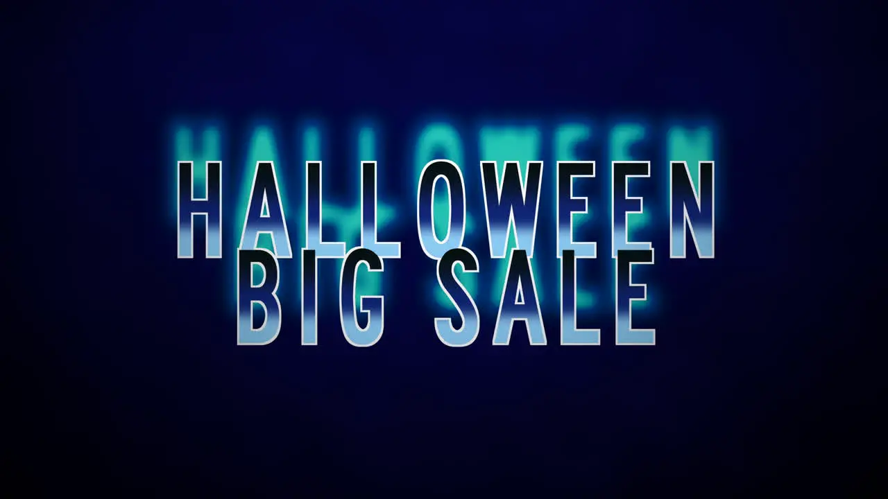 Halloween Big Sale on blue dark space