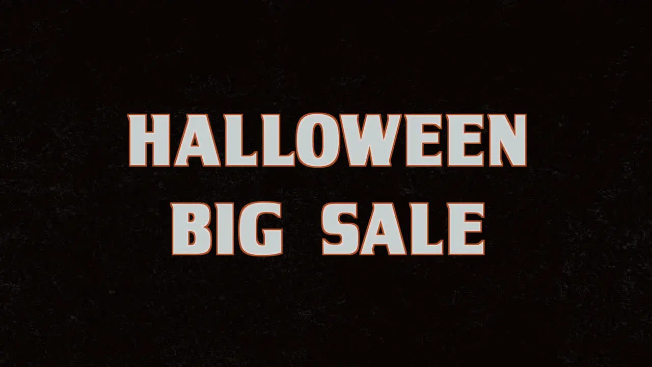 Halloween Big Sale on dark space