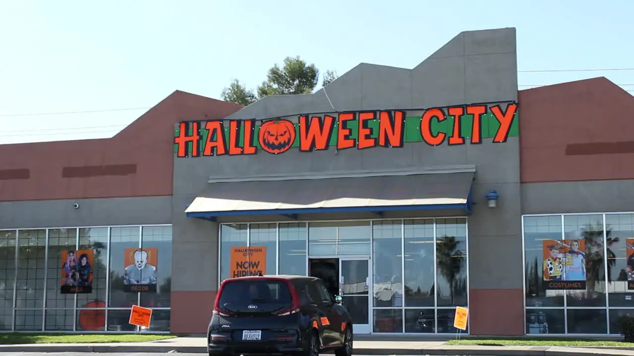 Halloween City Store Wide Establishing Shot