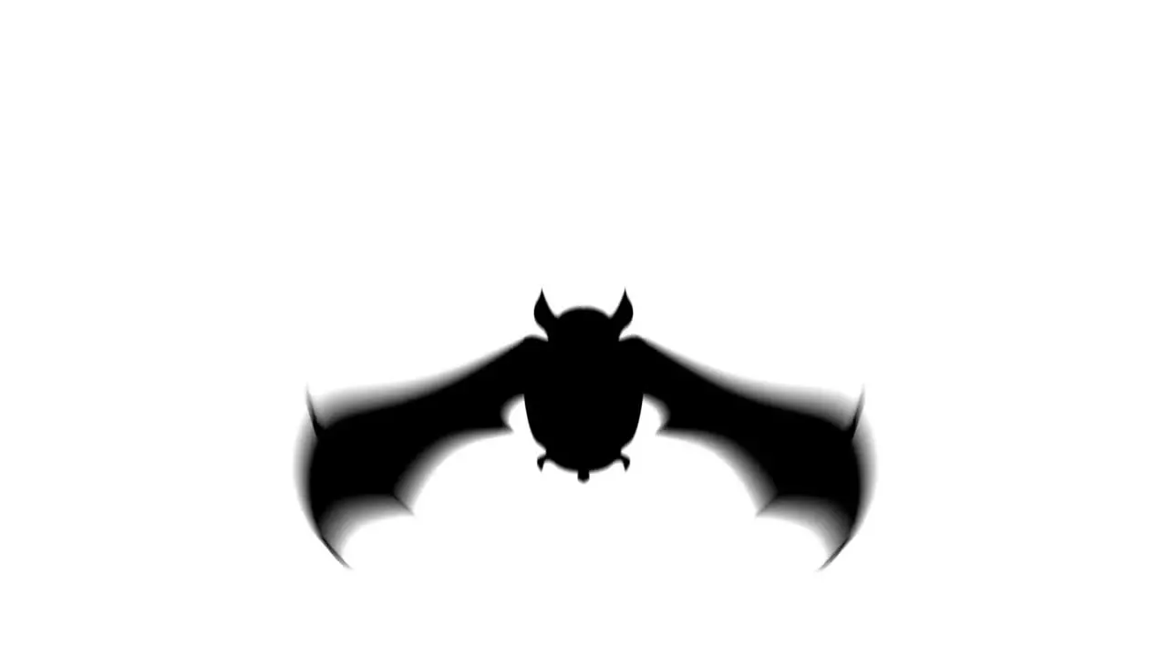 Scary bat animation for halloween