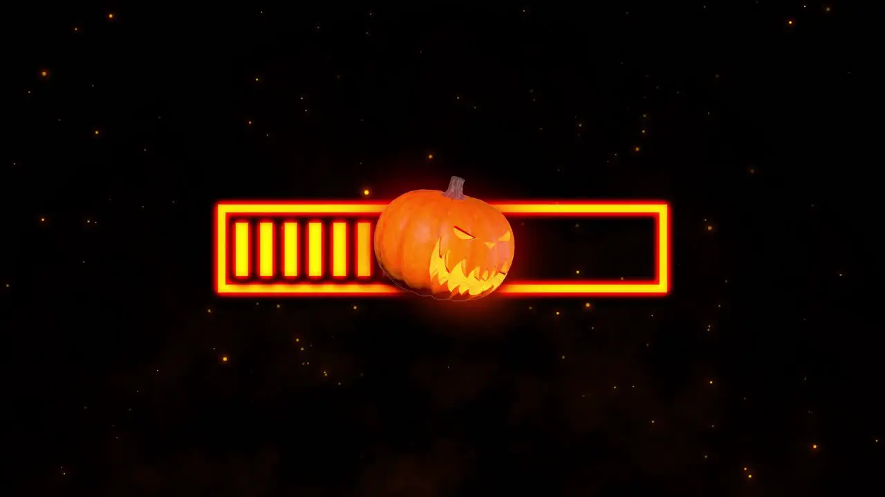 Halloween pumpkin loading bar