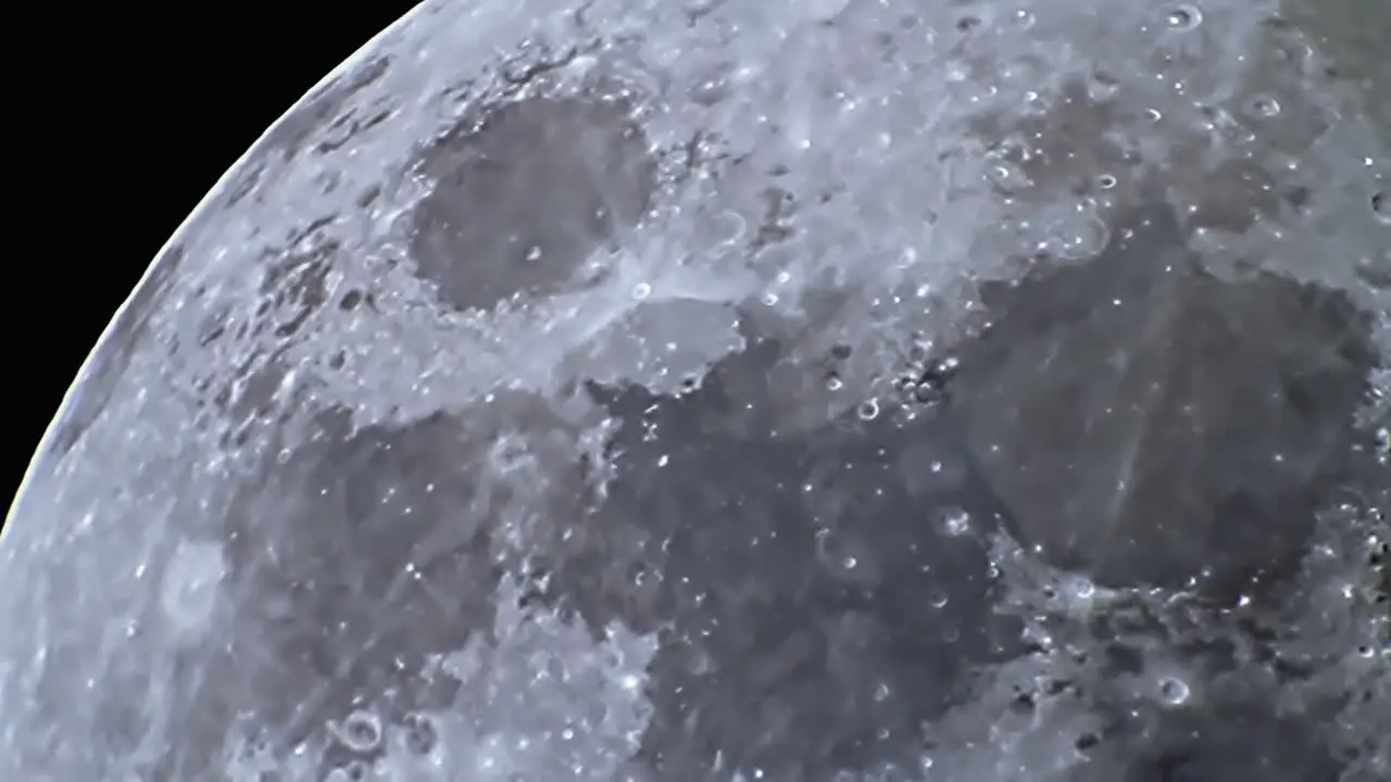 Moon Craters in the Night