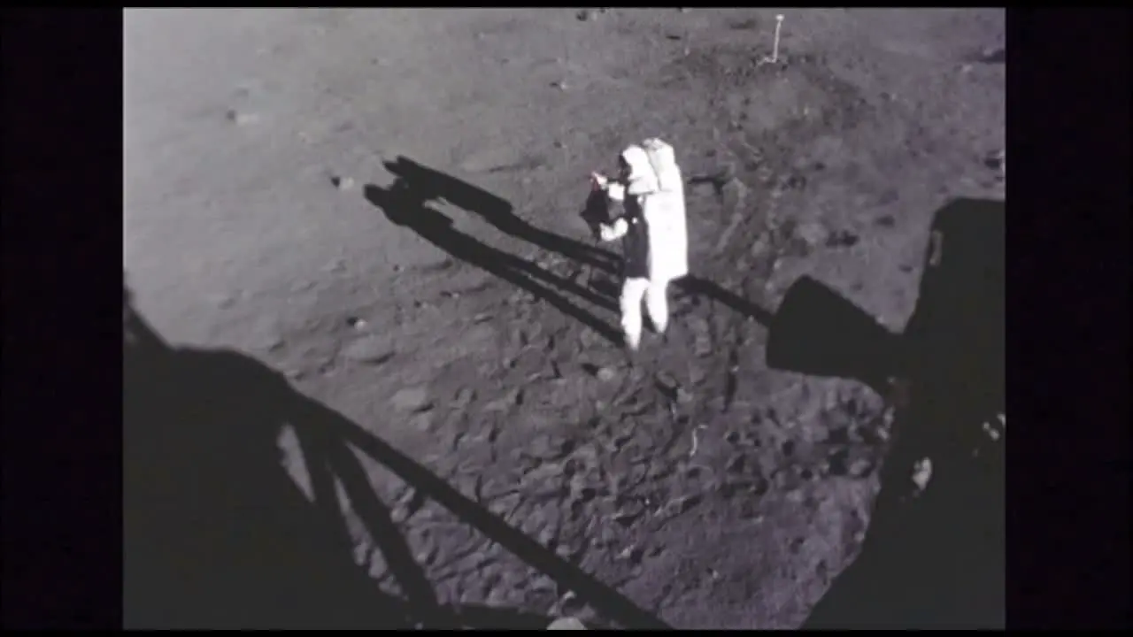 Astronaut Working on the Moon 2